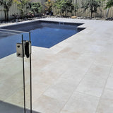 16 X 24 In Ivory Brushed & Chiseled Travertine