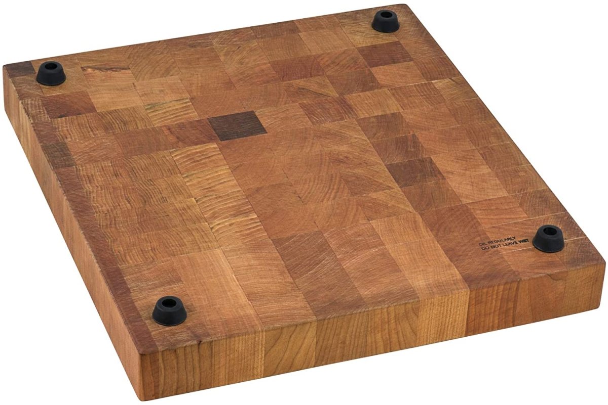 17 x 16 x 2 inch thick End-Grain Acacia Butcher Block Solid Wood Large Cutting Board