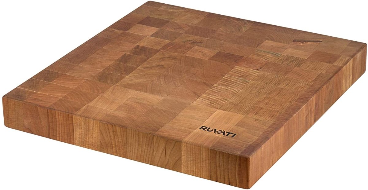 17 x 16 x 2 inch thick End-Grain Acacia Butcher Block Solid Wood Large Cutting Board