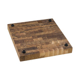 17 x 16 x 2 inch thick End-Grain Acacia Butcher Block Solid Wood Large Cutting Board