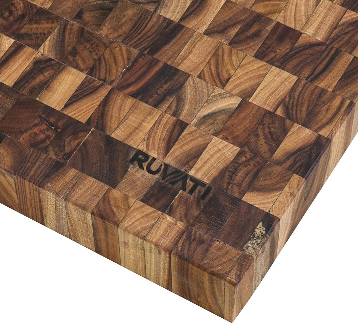 17 x 16 x 2 inch thick End-Grain Acacia Butcher Block Solid Wood Large Cutting Board