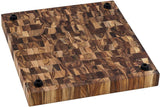 17 x 16 x 2 inch thick End-Grain Acacia Butcher Block Solid Wood Large Cutting Board