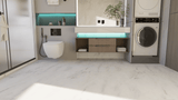 18 X 18 In Bianco Venatino Honed Marble