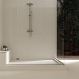 18 x 47.2 in. Marmiline Ivory Polished Engineered Stone Bench
