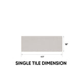 18 x 47.2 in. Marmiline Pearl Polished Engineered Stone Bench