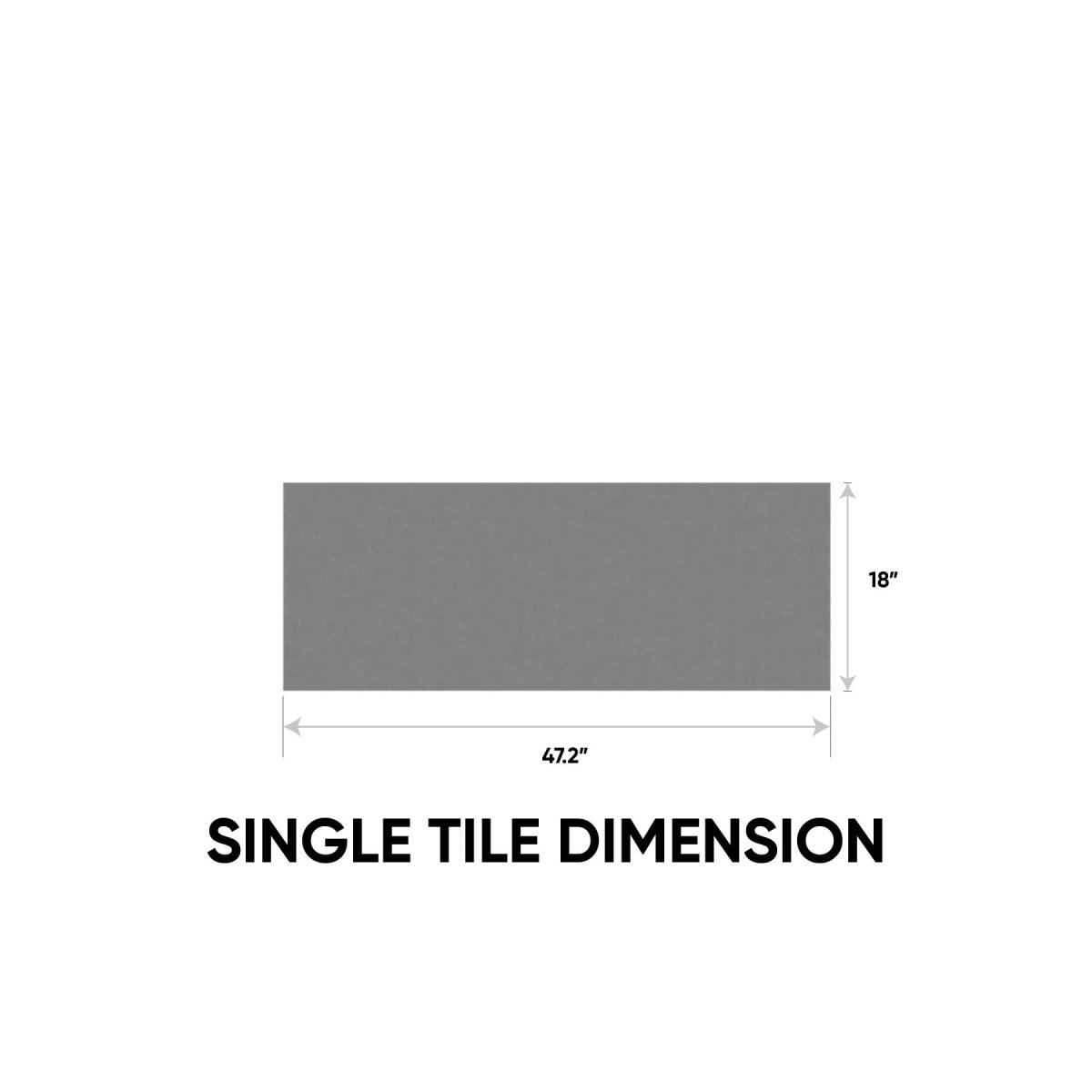 18 x 47.2 in. Marmiline Shadow Polished Engineered Stone Bench
