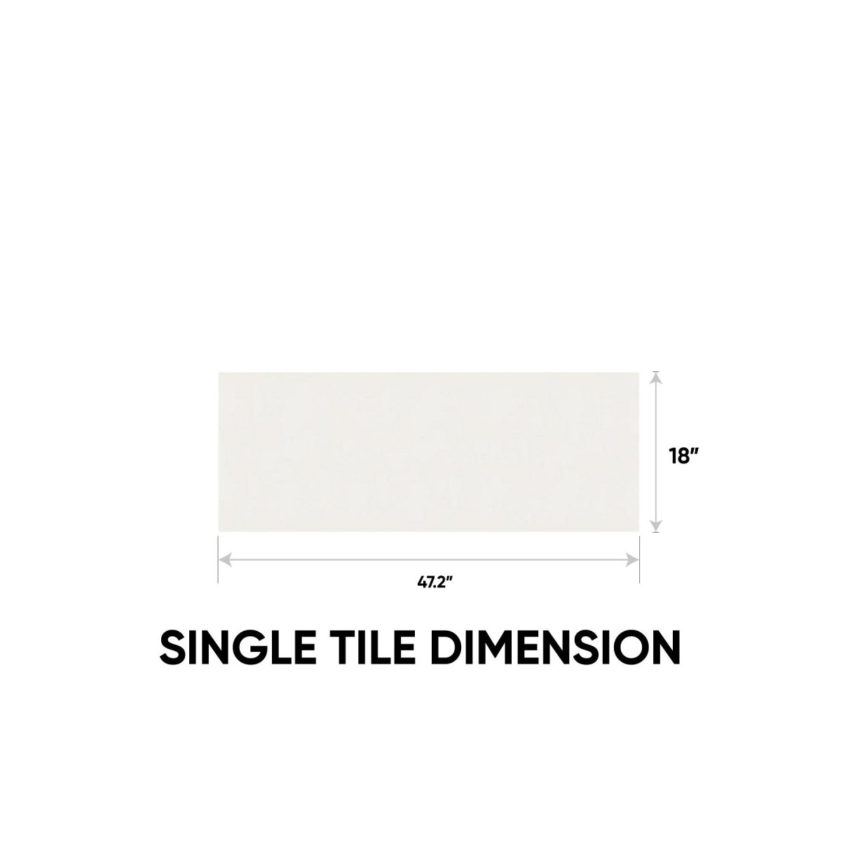 18 x 47.2 in. Marmiline Snow Polished Engineered Stone Bench