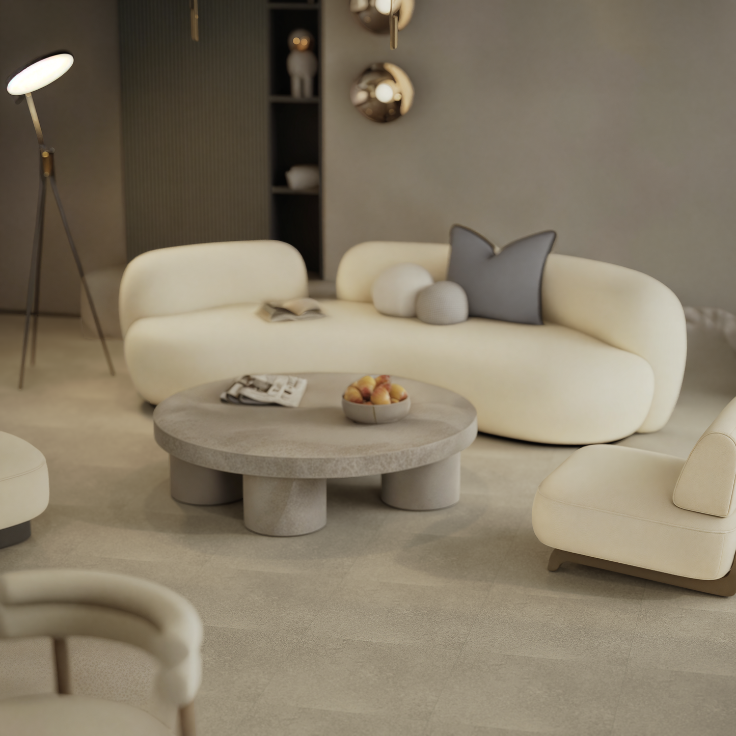 13 x 13 in Locale Forge Matte Pressed Glazed Porcelain Tile