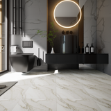 13 x 13 in Lumino Calacatta Matte Pressed Glazed Porcelain Tile