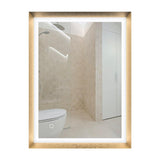 Frontlit/Backlit LED Lighted Bathroom Vanity Mirror with Frame, Anti-Fog, Touch Button, CRI 90+, Adjustable CCT & Memory, Magnum Style
