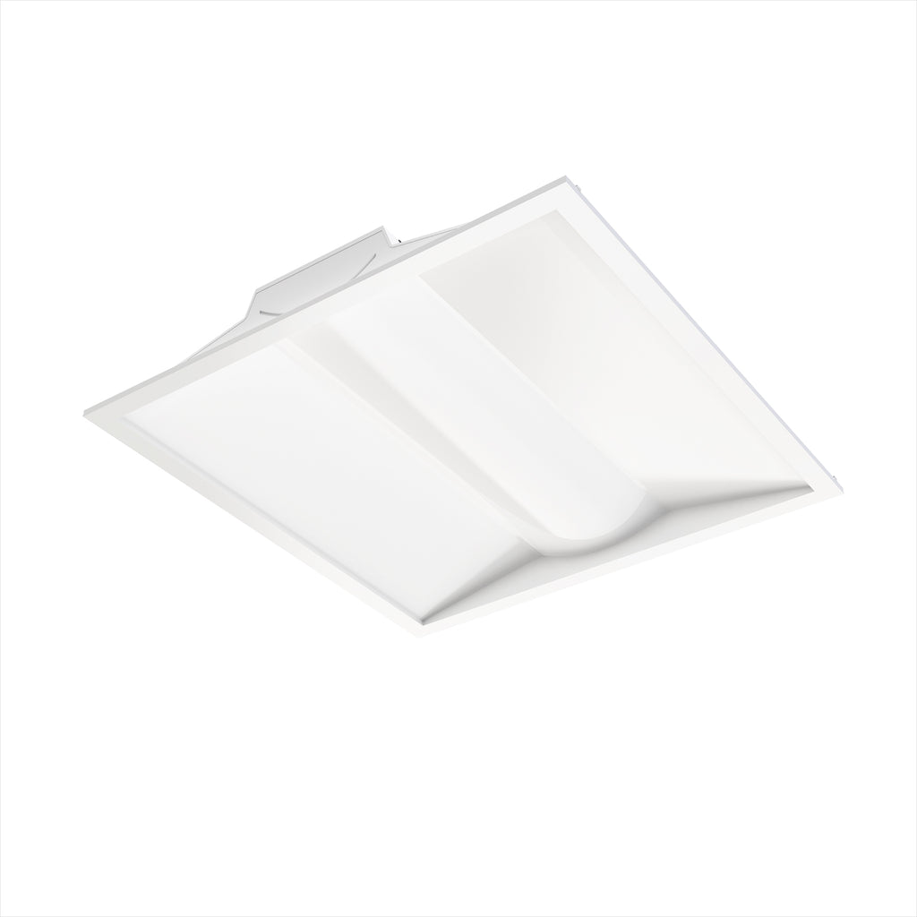 2 ft. x 2 ft. LED Center Basket Troffers, 20W/30W/40W Switchable, 4000K/5000K/6500K CCT Changeable, Dip Switch, 0-10V Dim, 100V-277V, ETL, DLC 5.1 Listed, Recessed Light Fixtures