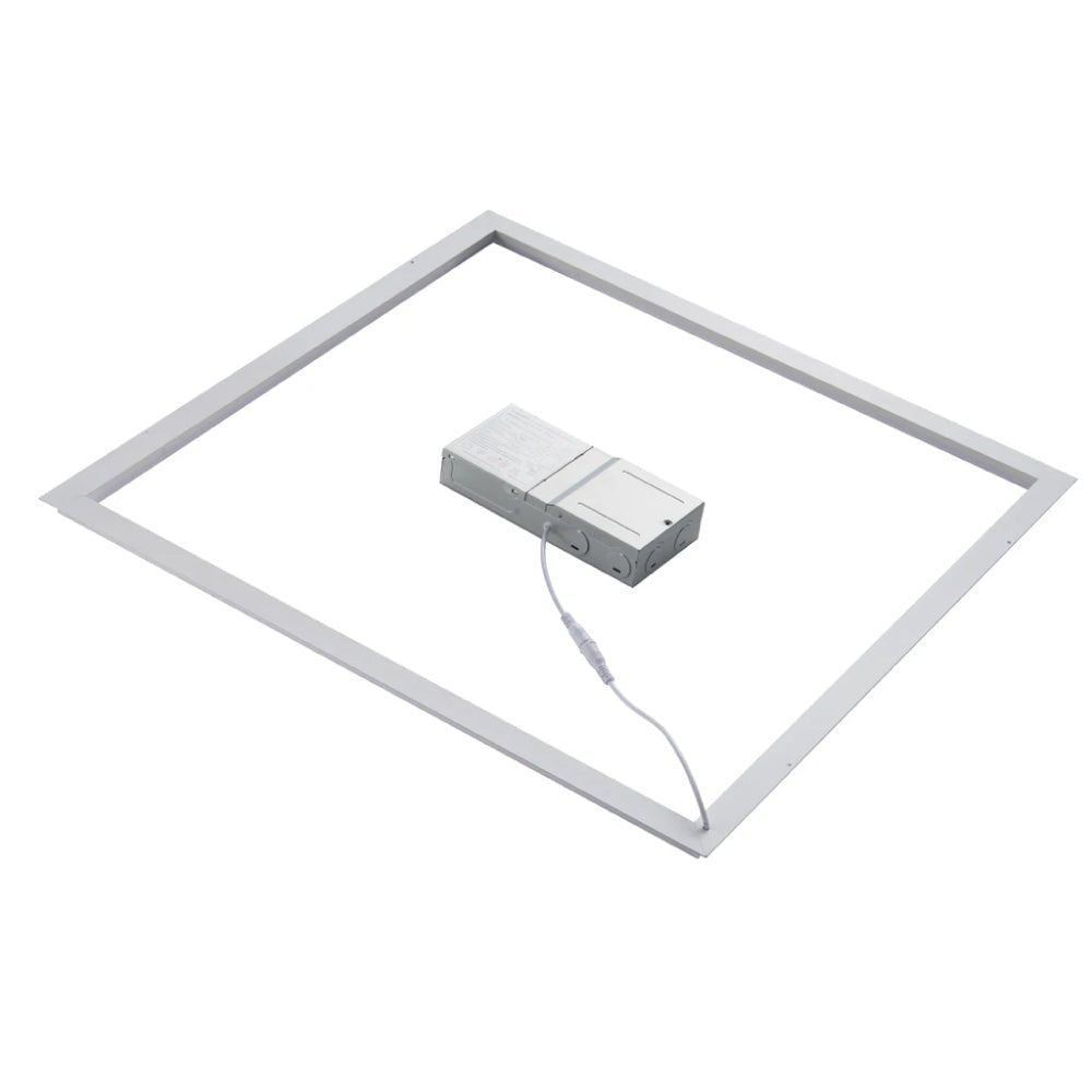 2 ft. x 2 ft. LED T-Bar Panel Light, 20W/30W/40W Wattage adjustable, 3000K/4000K/5000K CCT Changeable, 4800LM, >80 CRI, Dimmable, ETL, DLC Listed, For Offices, Schools, Hospitality, Retail
