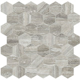 2 In Hexagon La Marca Honed Glazed Porcelain Mosaic