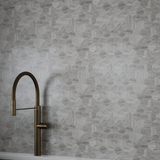 2 In Hexagon La Marca Honed Glazed Porcelain Mosaic