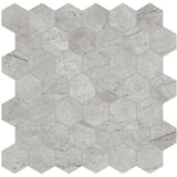 2 In Hexagon La Marca Paradiso Polished Glazed Porcelain Mosaic