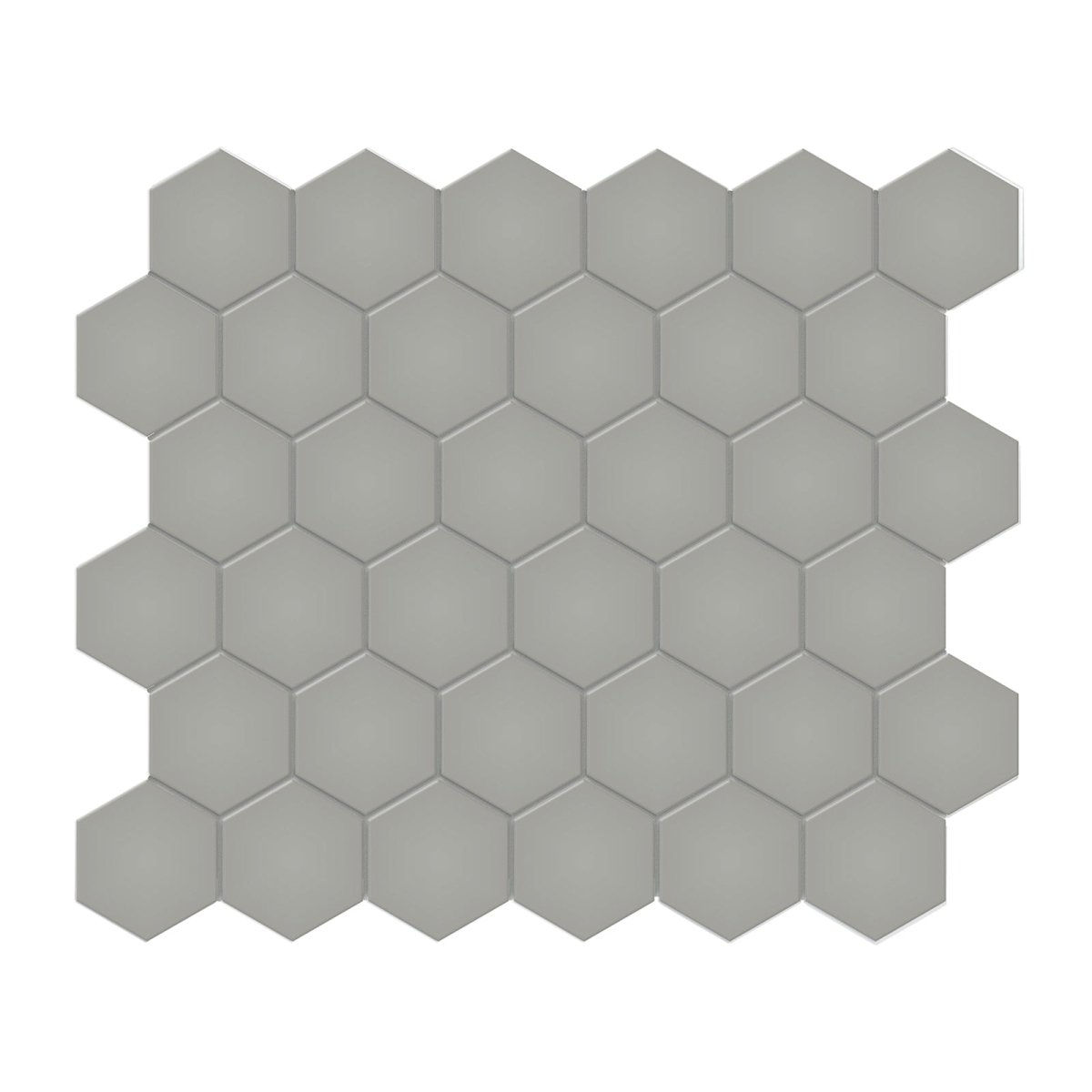 2 In Hexagon Soho Cement Chic Matte Glazed Porcelain Mosaic