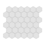 2 In Hexagon Soho Gallery Grey Matte Unglazed Porcelain Mosaic