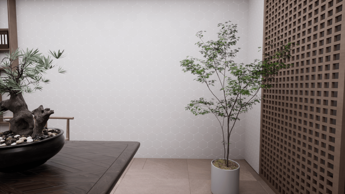 2 In Hexagon Soho Halo Grey Matte Glazed Porcelain Mosaic