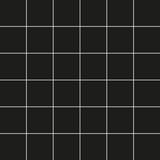 2 In. X 2 In. Mosaic Full Black Satin Matte Porcelain - Square Wall & Floor Tile (4.84 Sqft/Case)