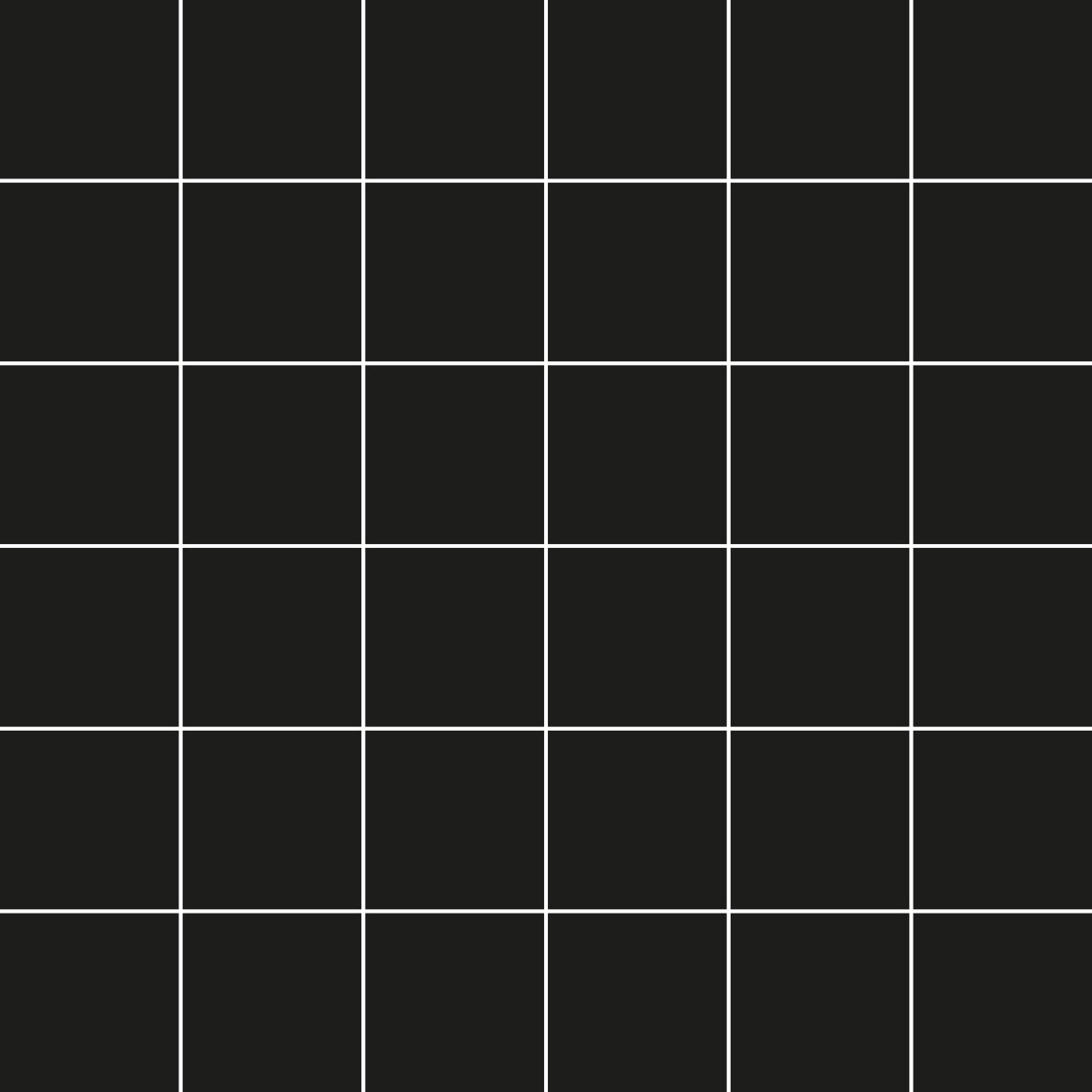 2 In. X 2 In. Mosaic Full Black Satin Matte Porcelain - Square Wall & Floor Tile (4.84 Sqft/Case)