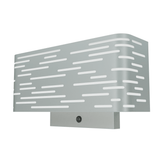 2-Light, 14"W Bedside Headboard Light, Rectangular Shape, Material: Metal + Acrylic, Twinkle Glossy Finish, 110V, ETL, w/ on/off Rocker Switch, Wall Mounted Light