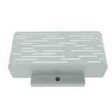2-Light, 14"W Bedside Headboard Light, Rectangular Shape, Material: Metal + Acrylic, Twinkle Glossy Finish, 110V, ETL, w/ on/off Rocker Switch, Wall Mounted Light