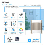 2-Light Brushed Nickel Wall Sconce, White Glass shade, Dimension: W10"xH11.75"xE4"