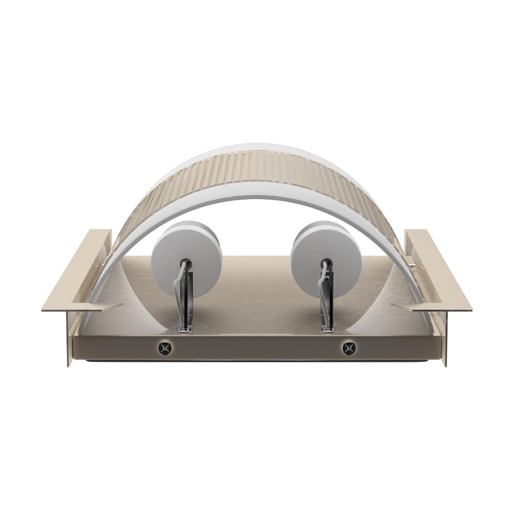 2-Light Brushed Nickel Wall Sconce, White Glass shade, Dimension: W10"xH11.75"xE4"