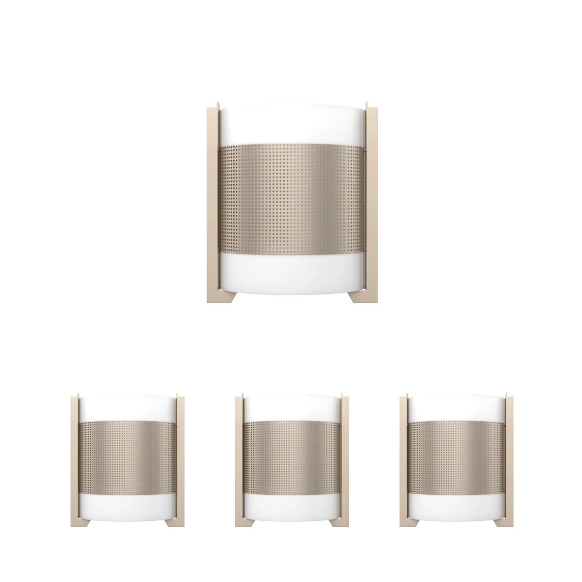 2-Light Brushed Nickel Wall Sconce, White Glass shade, Dimension: W10"xH11.75"xE4"