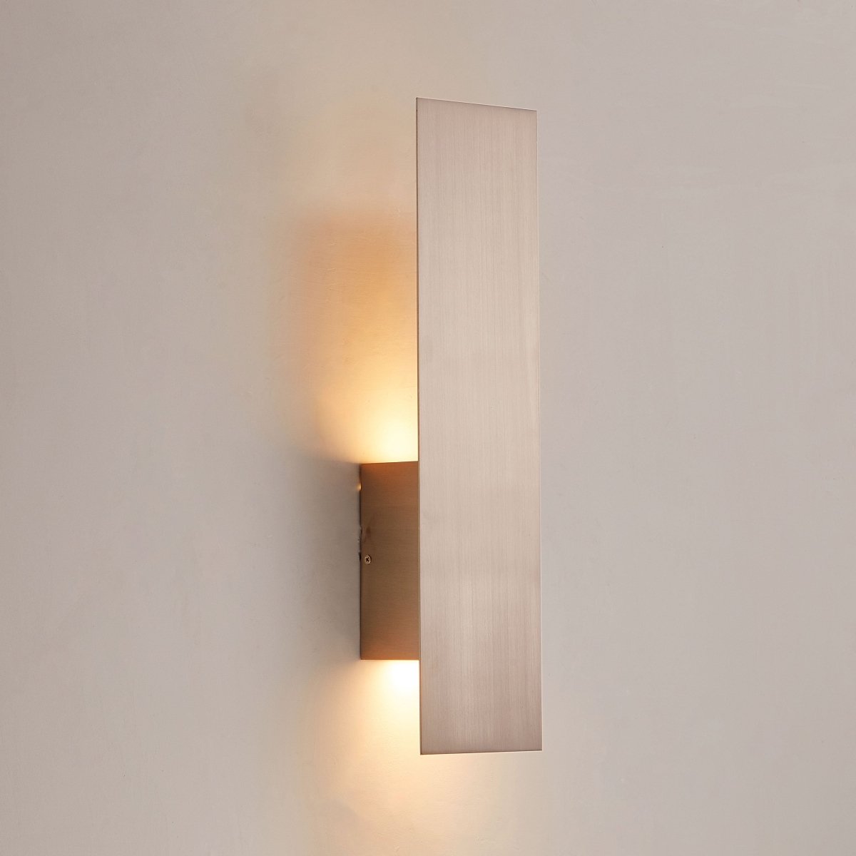 2-Lights, Decorative Wall Sconce with Frosted Glass Diffuser, Dimension W 5 x H 20 x E 3.5 Inch