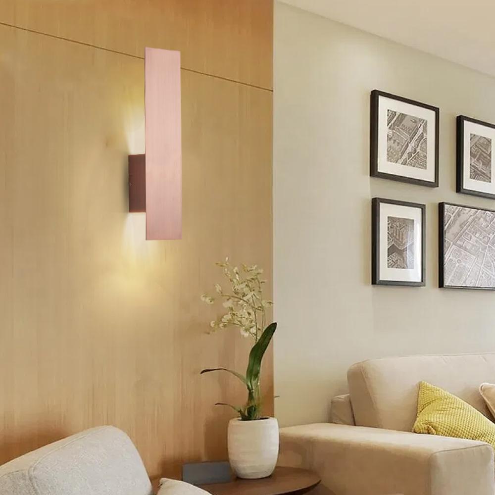2-Lights, Decorative Wall Sconce with Frosted Glass Diffuser, Dimension W 5 x H 20 x E 3.5 Inch