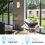 2-Lights, Indoor LED Wall Sconce 11W 3000K (Warm White) 605LM 120V CRI: 80+, Dimmable, Living Room Wall Lighting