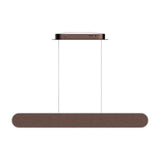 2-Lights, LED Linear Suspension Light, Pendant Mounting, 40W, 3000K, 2000LM, Brushed brown Body Finish, Dimmable