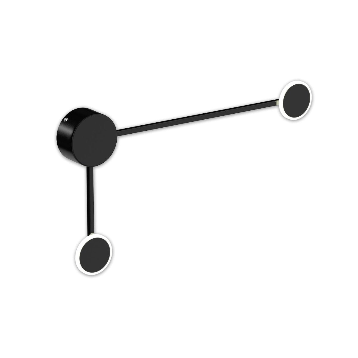 2-Lights, LED Wall Sconce Light 6W/Head, 3000K, 300LM/Head, Integrated LED Light Combination, 120V Dimmable, Matte Black Body Finish