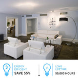2-Lights, LED Wall Sconce Light 6W/Head, 3000K, 300LM/Head, Integrated LED Light Combination, 120V Dimmable, Matte Black Body Finish
