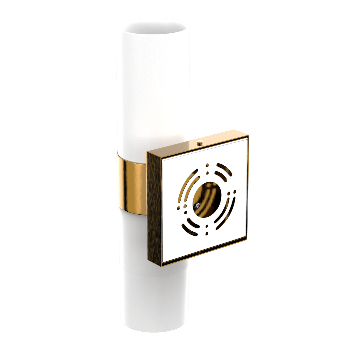 2-Lights, Wall Sconce with White Glass Shade, Brushed Brass Finish, Dim: L13.5"xW4.45"xE5", Hallway Light Fixtures