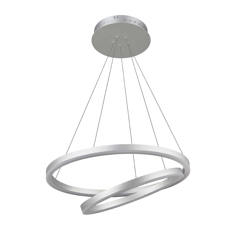 2-Ring, Circular LED Chandelier, 60W, 3000K, 2800LM, Dimmable, 5 Years Warranty