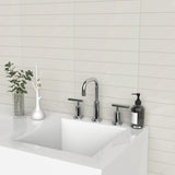 2 x 12 in. Soho Canvas White Glossy Pressed Glazed Ceramic Wall Tile