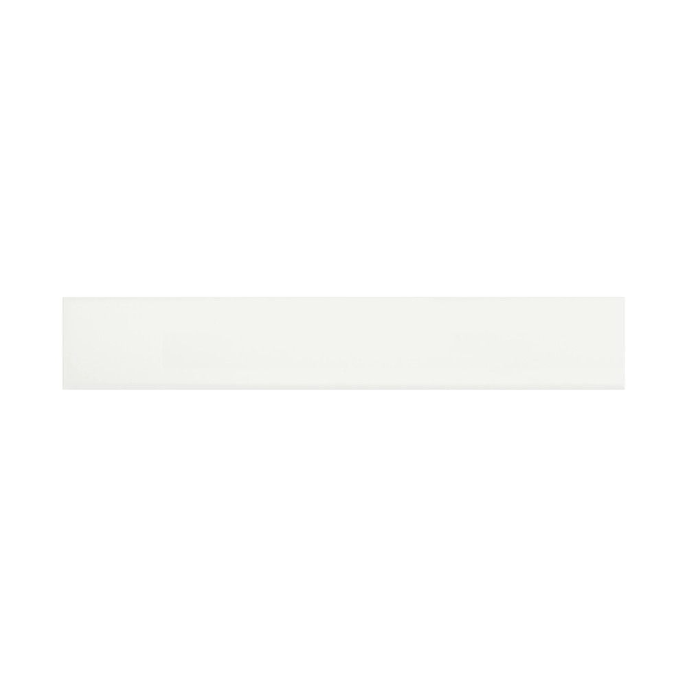 2 x 12 in. Soho Canvas White Glossy Pressed Glazed Ceramic Wall Tile
