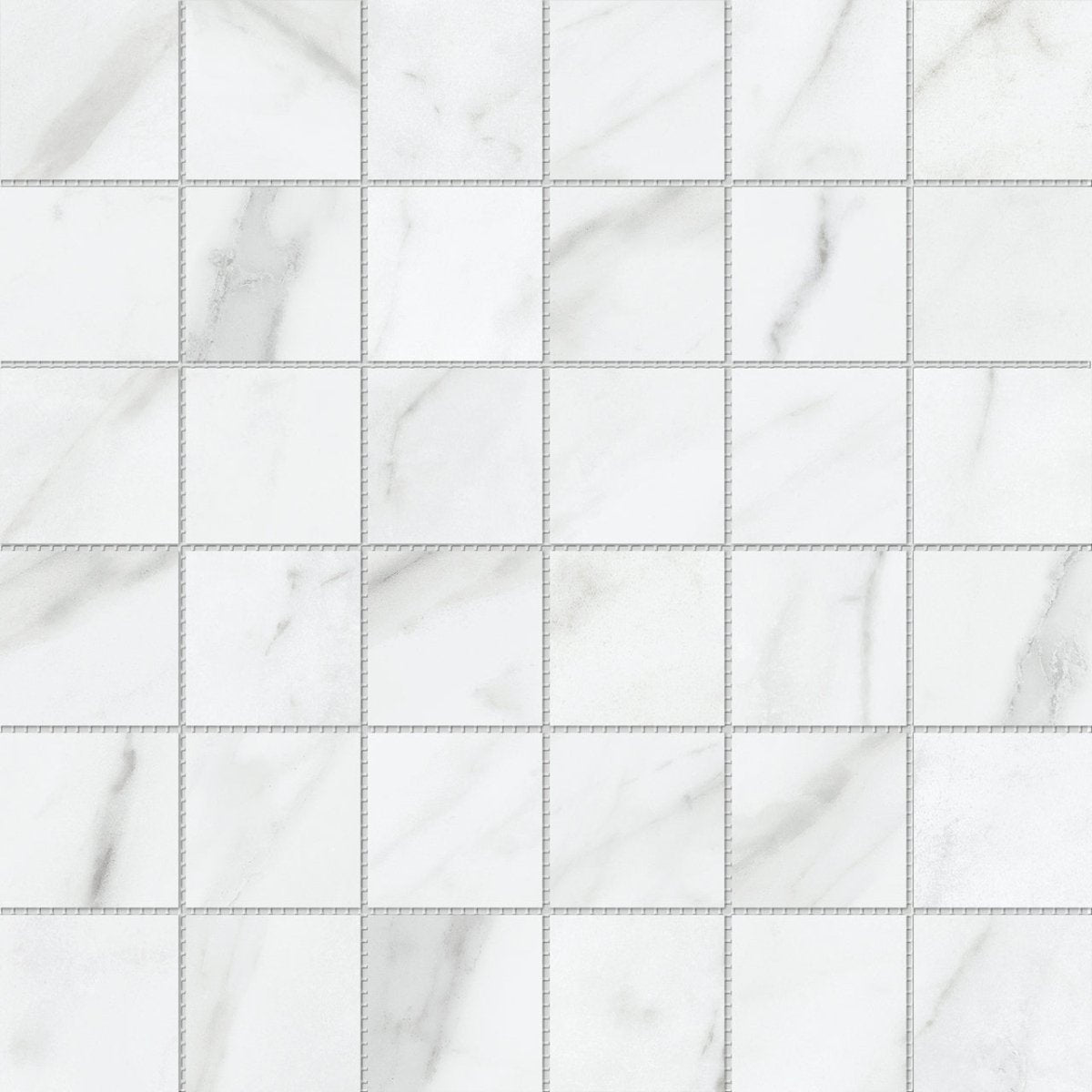 2 X 2 In Altezza Carrara Matte Glazed Porcelain Mosaic