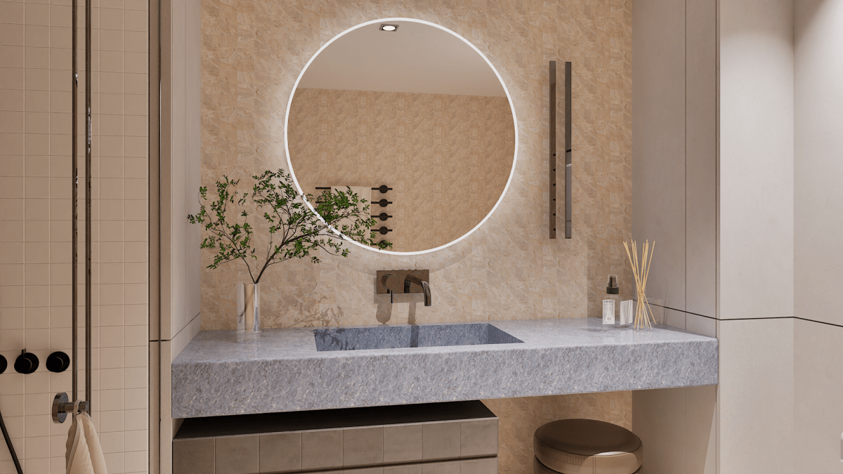 2 X 2 In Antico Sand Matte Glazed Porcelain Mosaic