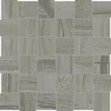 2 X 2 In Basketweave Amelia Smoke Matte Glazed Porcelain Mosaic