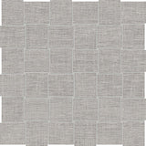 2 X 2 In Basketweave Belgian Fog Linen Matte Color Body Porcelain Mosaic