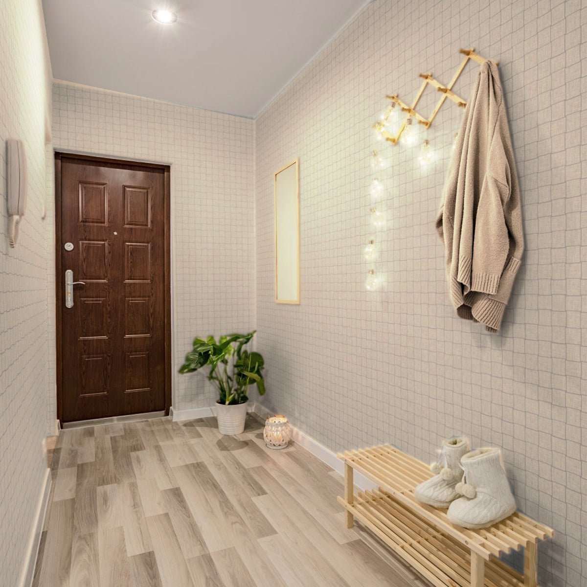 2 X 2 In Basketweave Belgian Natural Linen Matte Color Body Porcelain Mosaic
