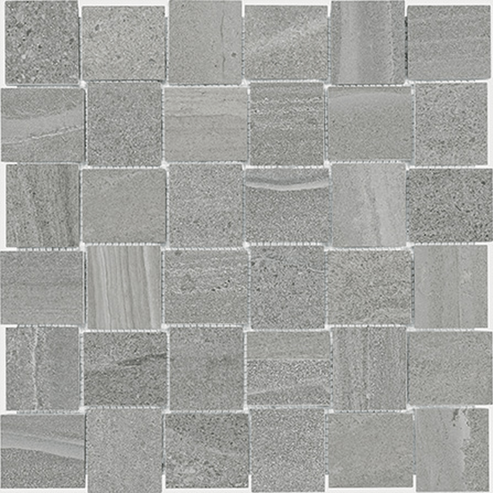 2 x 2 in Basketweave Davenport Matte Glazed Porcelain Earth Mosaic