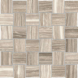 2 X 2 In Basketweave Eramosa Clay Matte Glazed Porcelain Mosaic