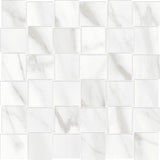 2 X 2 In Basketweave Mayfair Volakas Matte Glazed Porcelain Mosaic