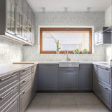 2 X 2 In Basketweave Mayfair Zebrino Polished Glazed Porcelain Mosaic