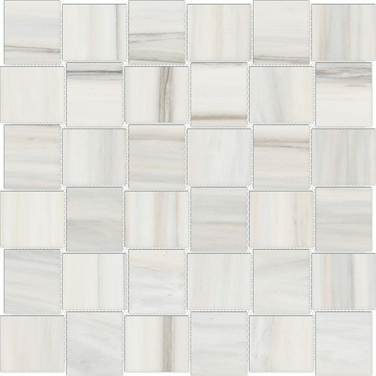 2 X 2 In Basketweave Mayfair Zebrino Polished Glazed Porcelain Mosaic