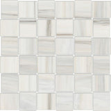 2 X 2 In Basketweave Mayfair Zebrino Polished Glazed Porcelain Mosaic